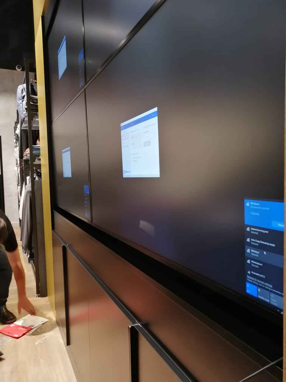 Large Video wall - continually on Commercial displays