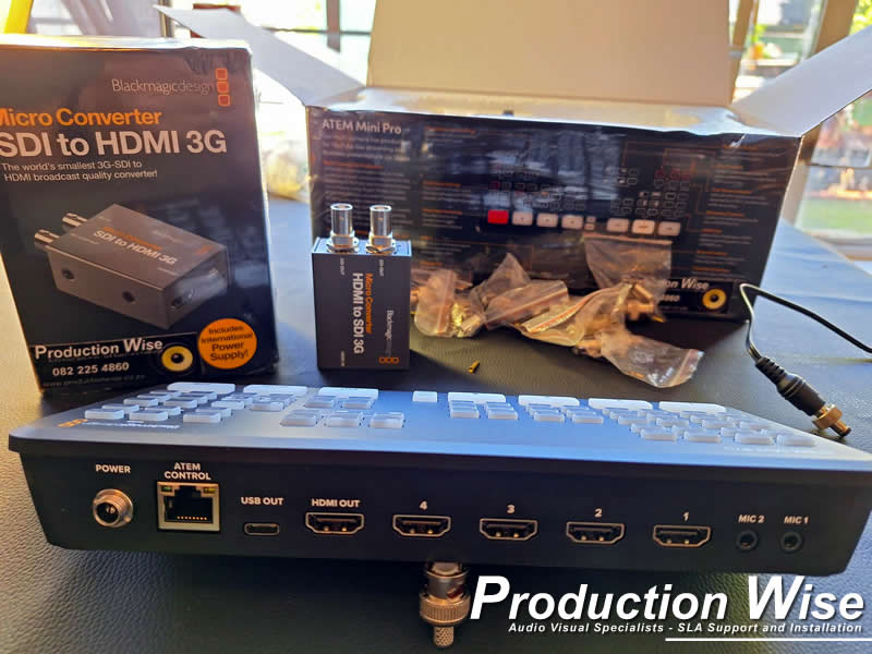 Atem Mini Pro - Blackmagic Inputs and Outputs