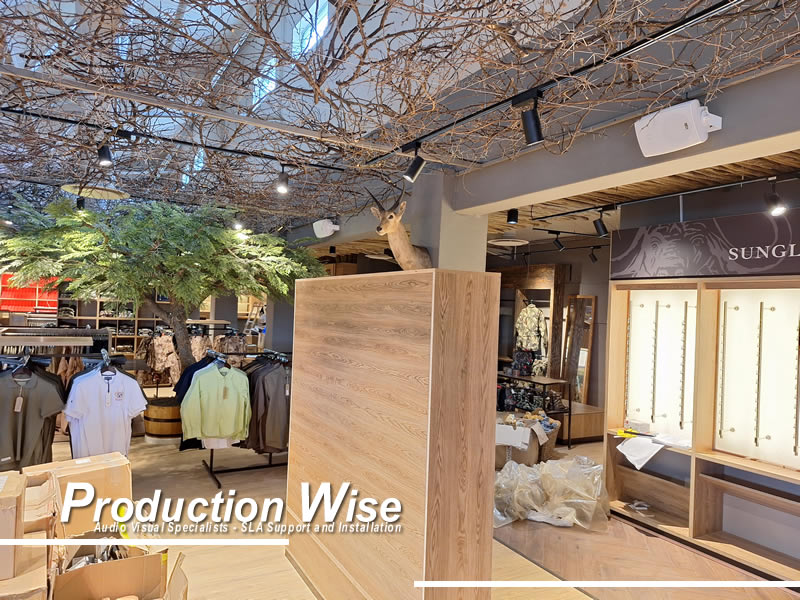 Hidden Speakers in a Large Retail Space