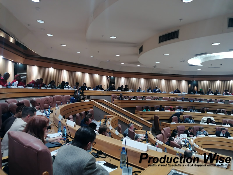 Councel Meeting Underway Using Our Taiden Conference System