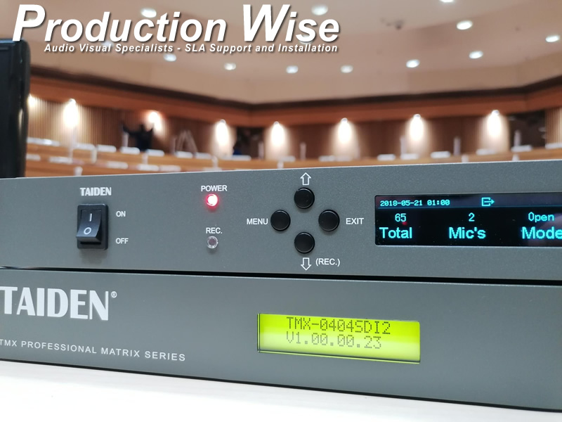 Taiden HCS3900 Conference TMX0404 SDI Matrix Splitter