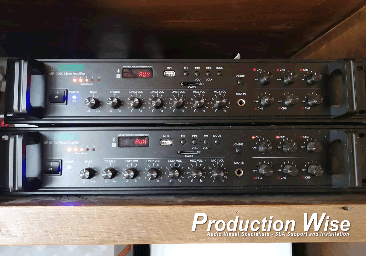 Restaurant Amplifiers - Sound System Install 