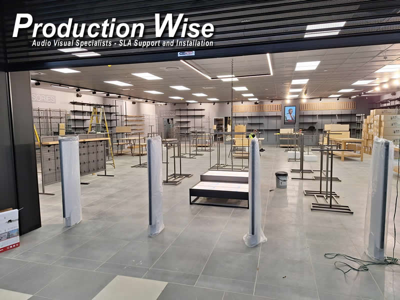 Retail Mall Sound and Display Screen Installation and Maintenance 